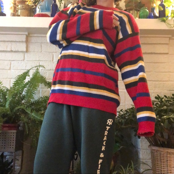 Striped Ribbed Rainbow Sweater - Picture 4 of 6
